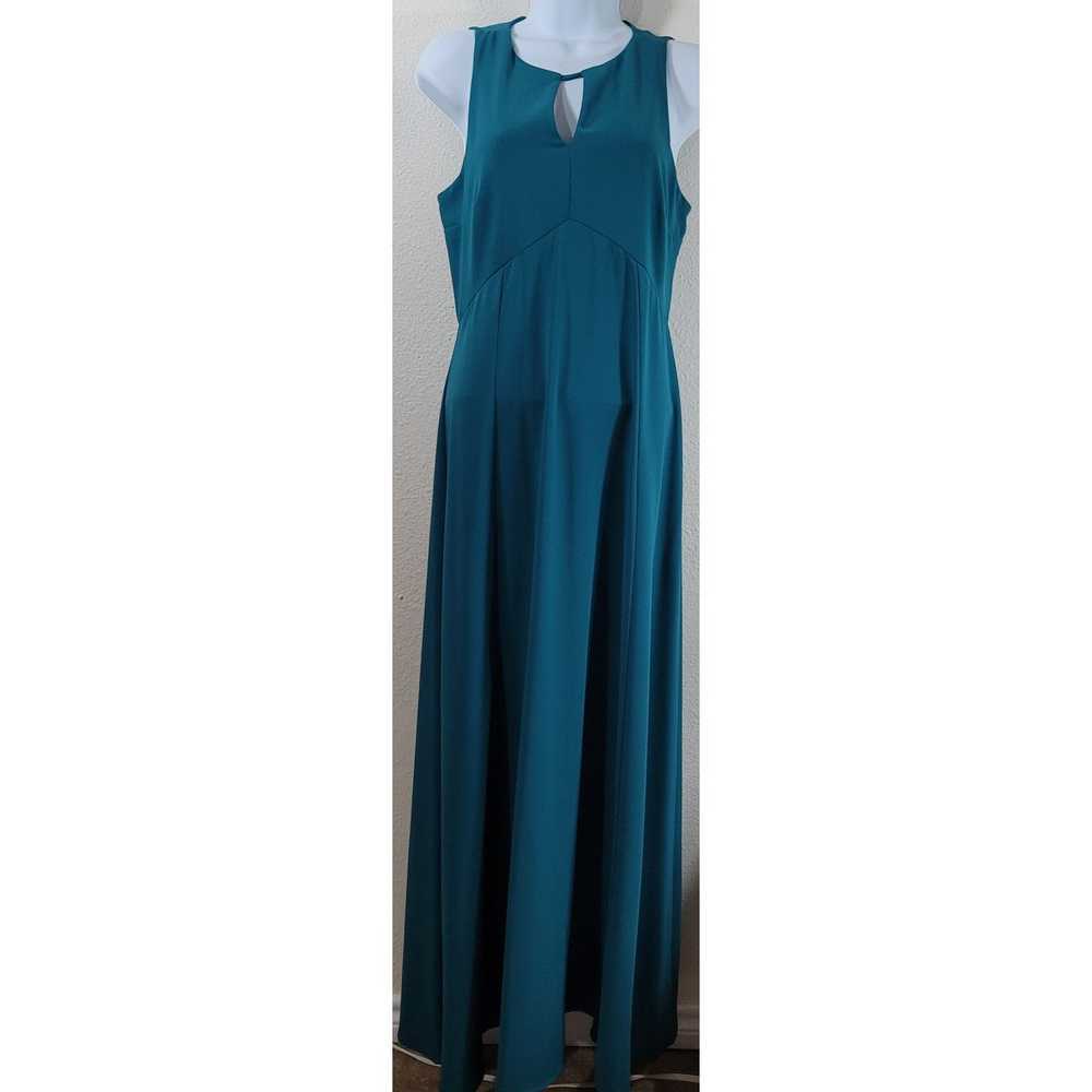 Other Everly Teal Green Keyhole Neck Evening Maxi… - image 1