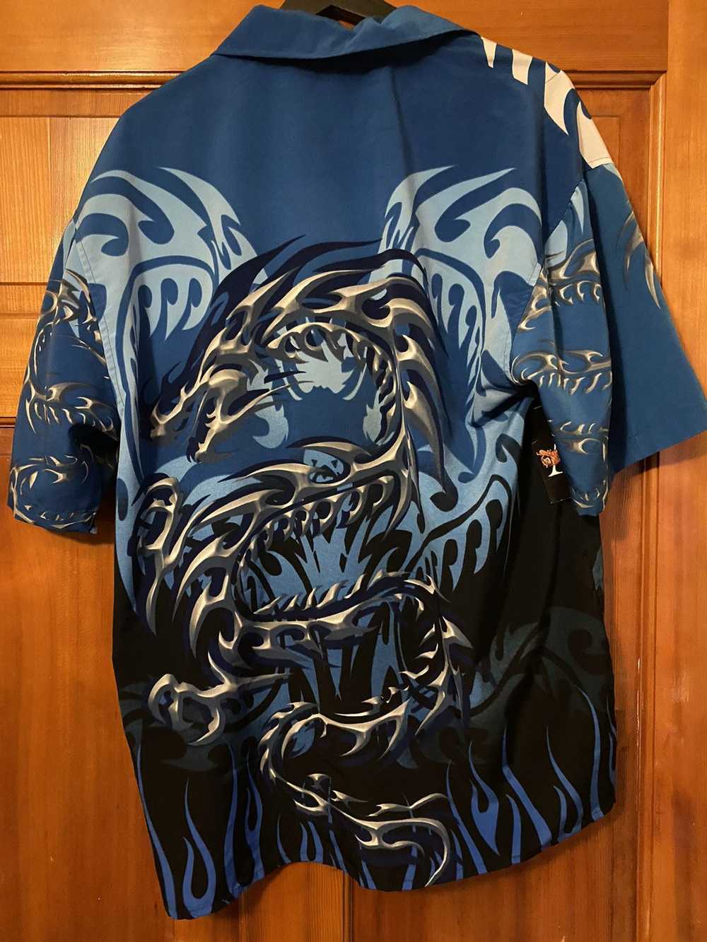 Rue 21 × Vintage *RARE* Rue 21 blue metal dragon … - image 2