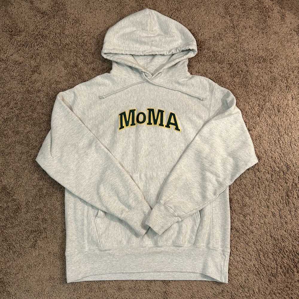 Champion × Moma MoMA Champion Grey Hoodie - image 1