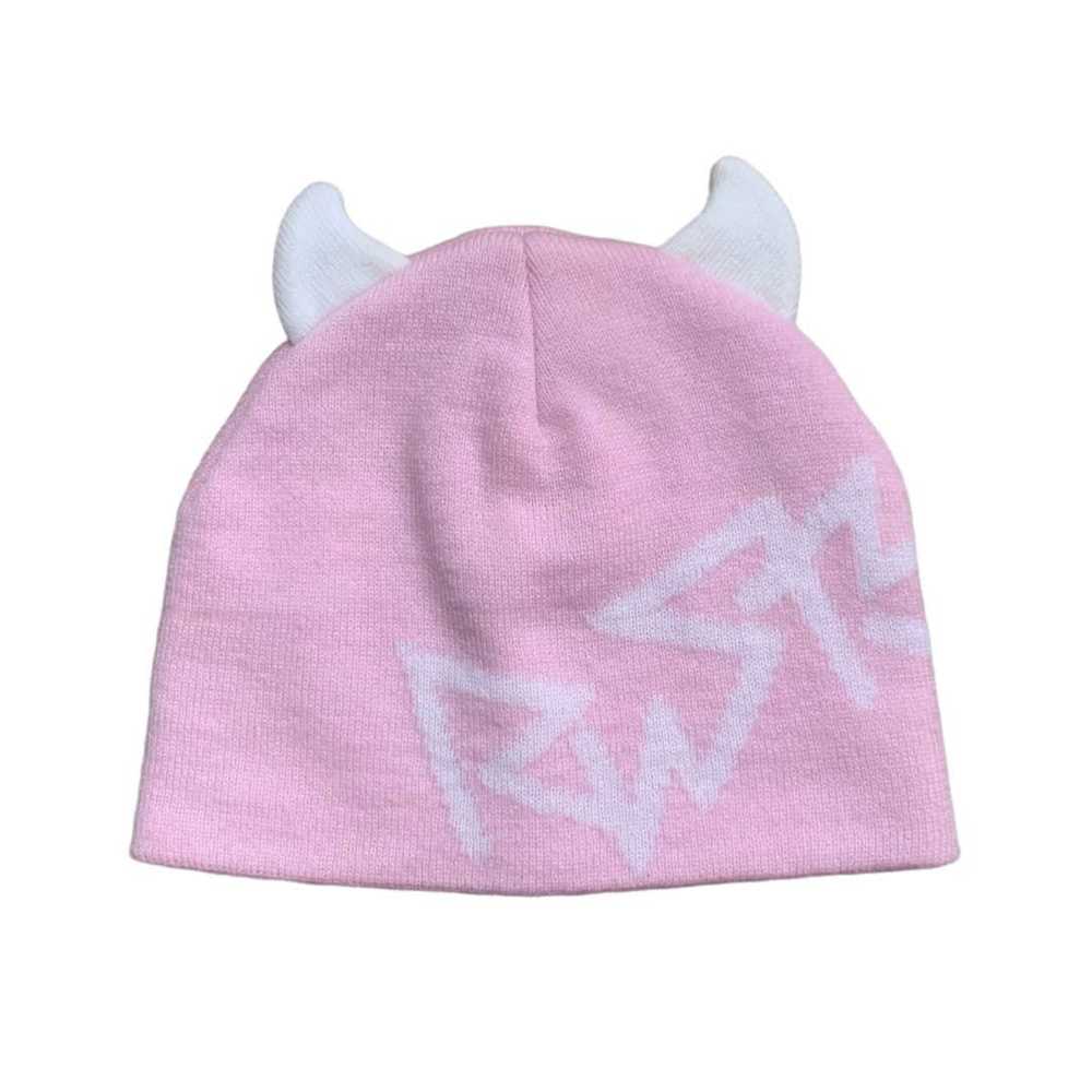 Rusty × Streetwear Rusty Devil Horn Pink Beanie H… - image 1