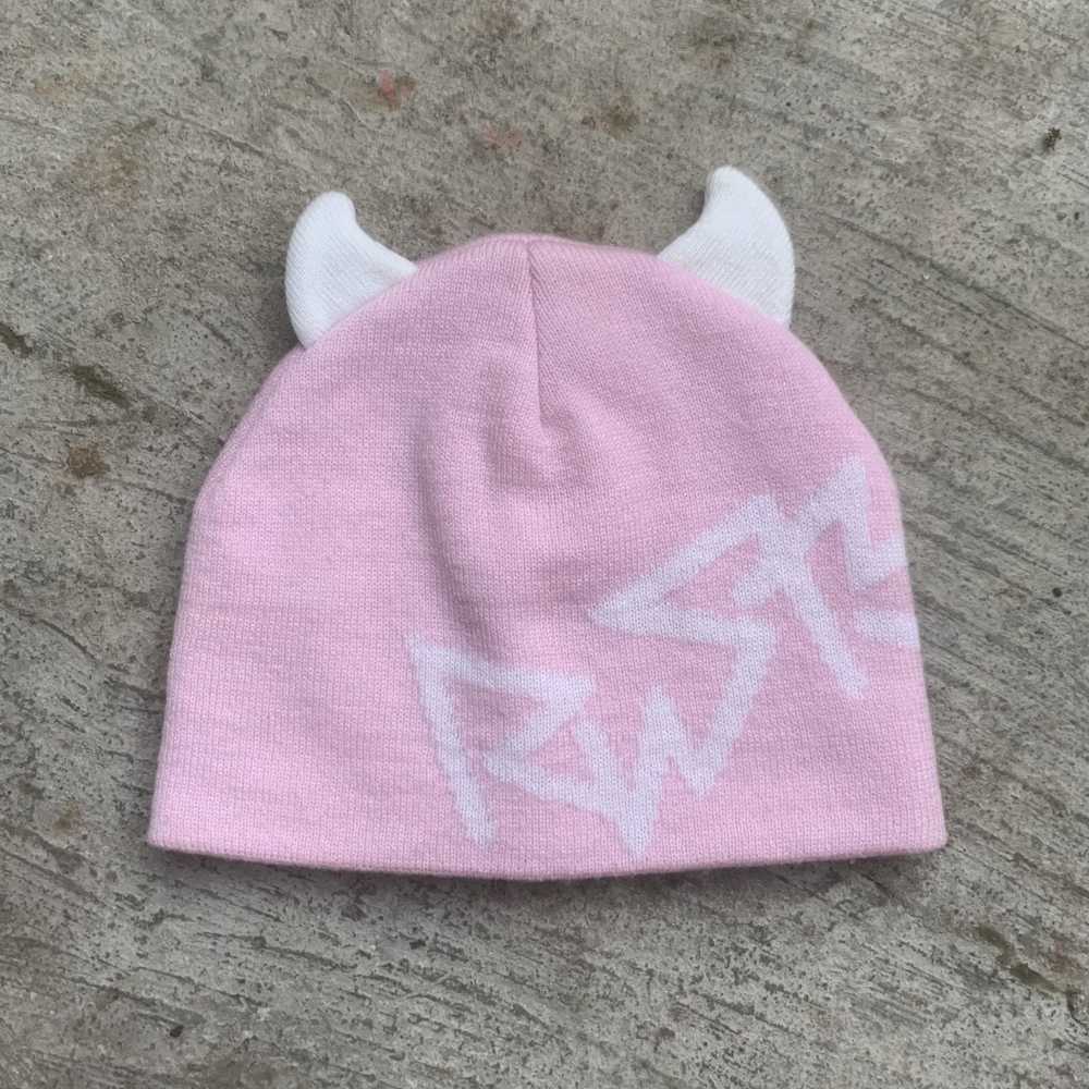 Rusty × Streetwear Rusty Devil Horn Pink Beanie H… - image 4