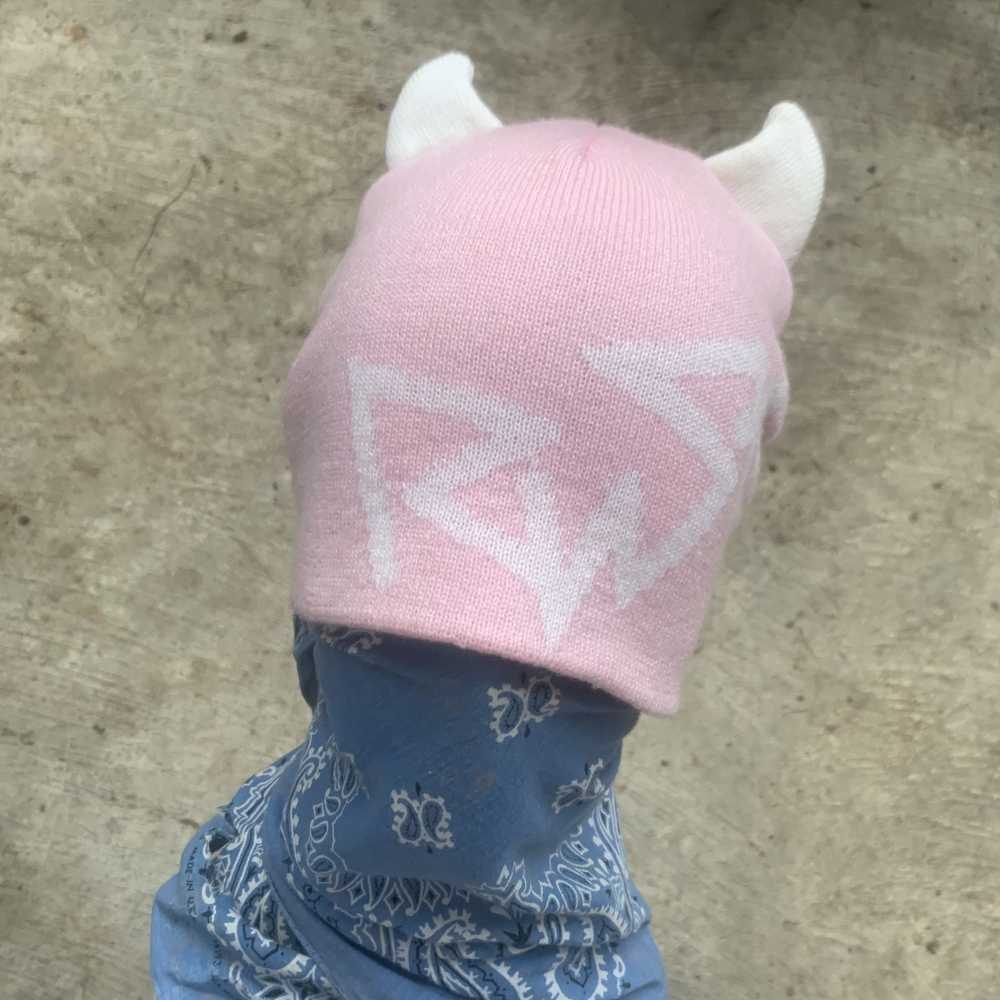 Rusty × Streetwear Rusty Devil Horn Pink Beanie H… - image 7