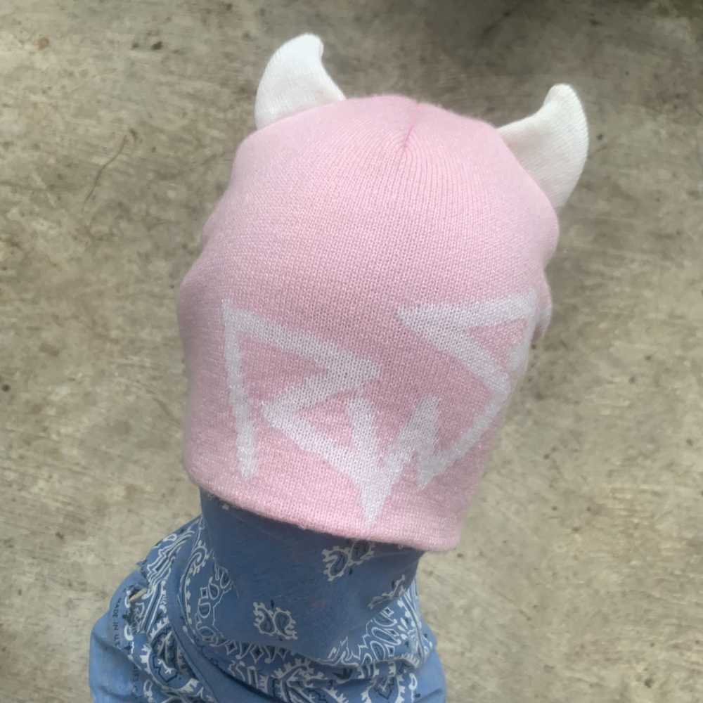 Rusty × Streetwear Rusty Devil Horn Pink Beanie H… - image 9