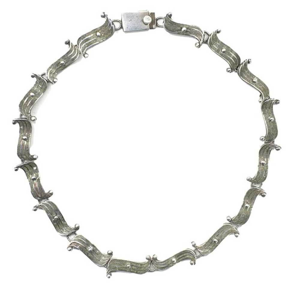 Scroll Inlay Necklace - image 1