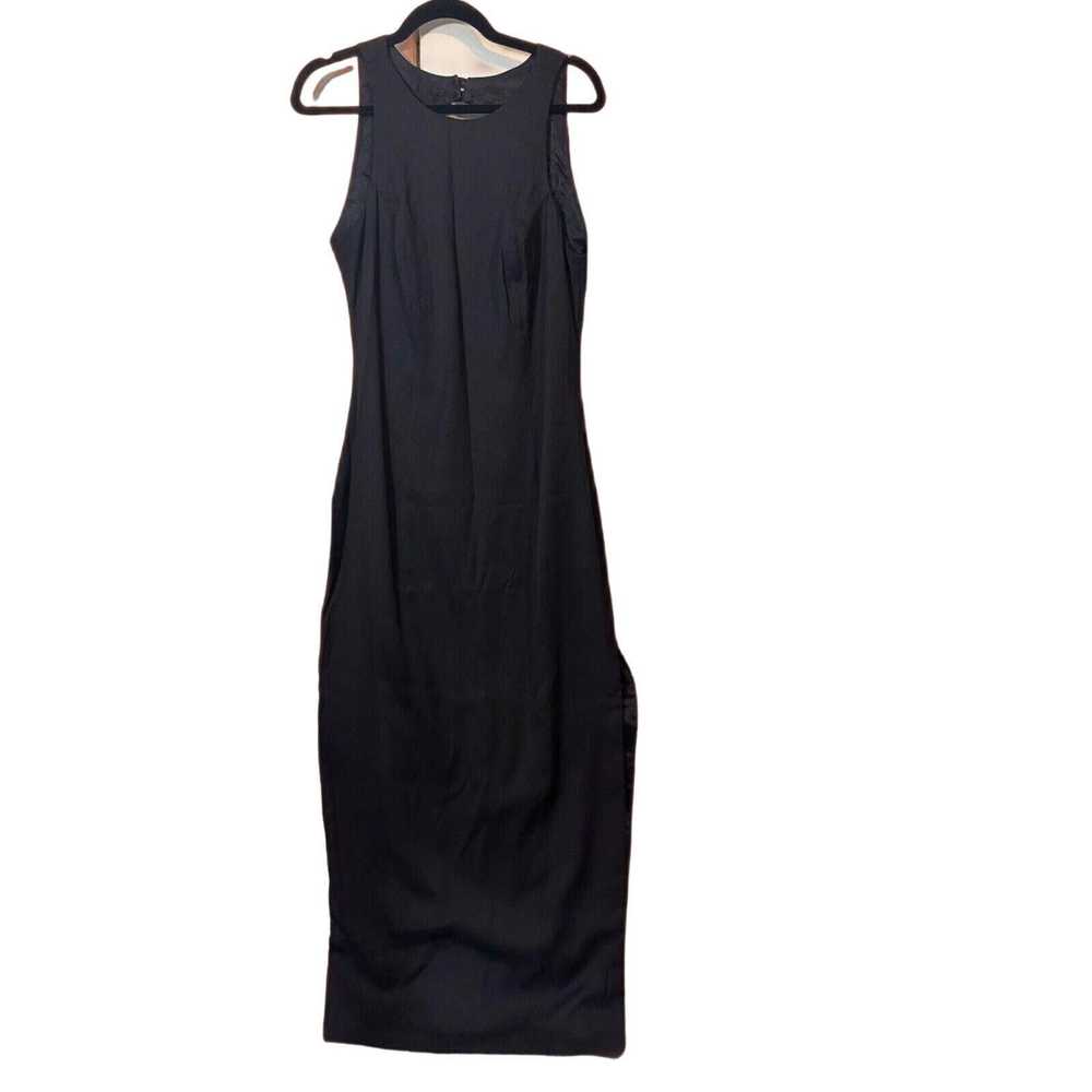 Designer *VINTAGE CLIMAX Dress sz14 '92 Black Seq… - image 2