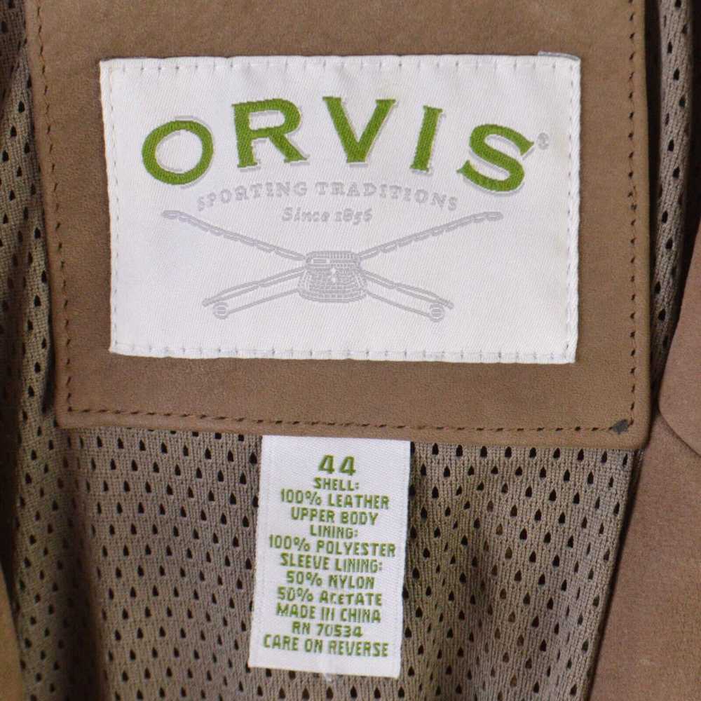 Orvis Orvis Mens Overcoat Coat Jacket 44 Brown Za… - image 7