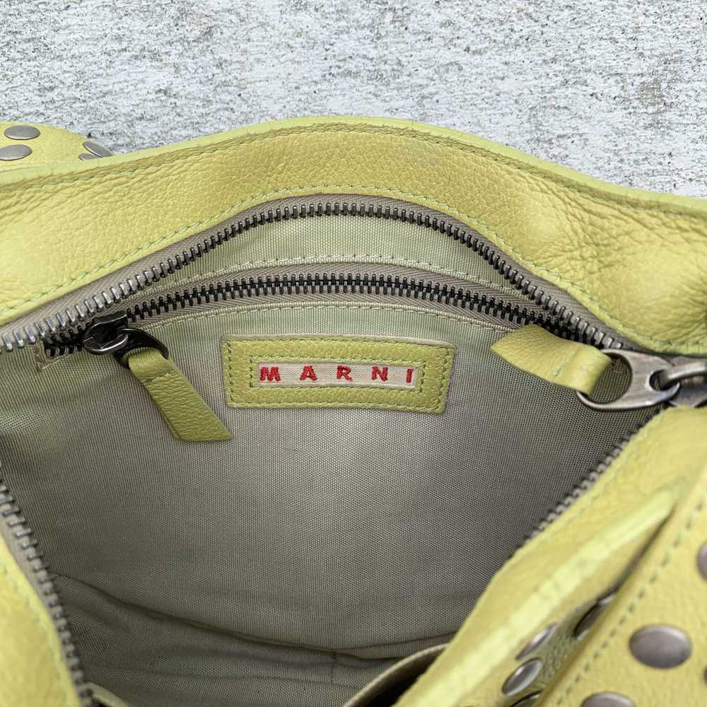 Marni Lime Studded Bag - image 3