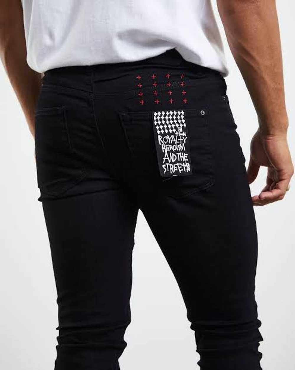 Ksubi Ksubi laid black jeans - image 4