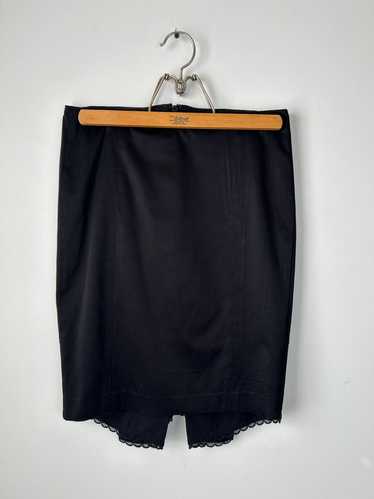 Bebe Black Ruffle Pencil Skirt (6) | Used,…