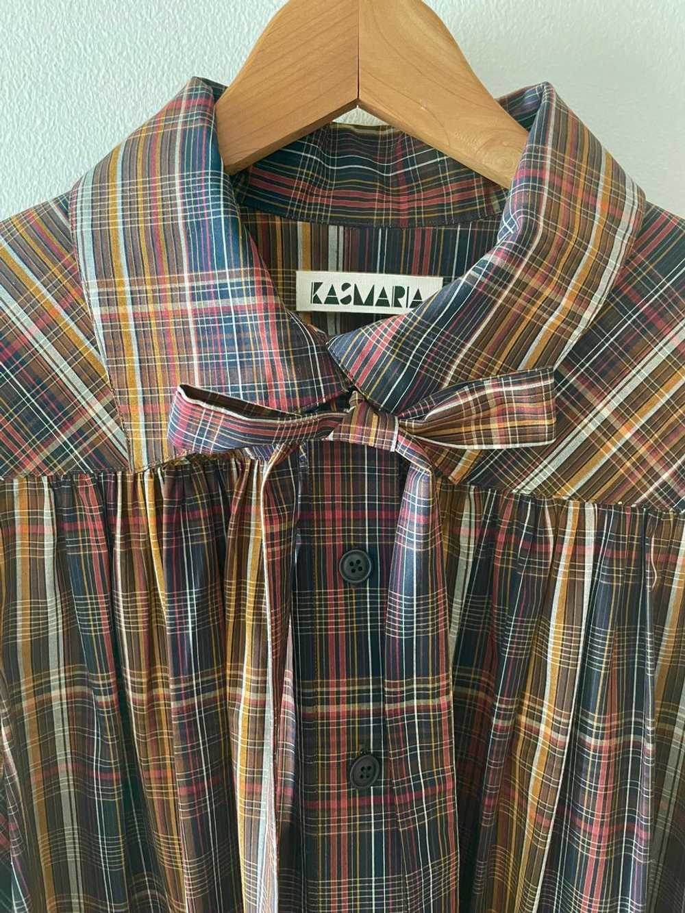 kas maria Poplin plaid shirtdress (S) | Used,… - image 2