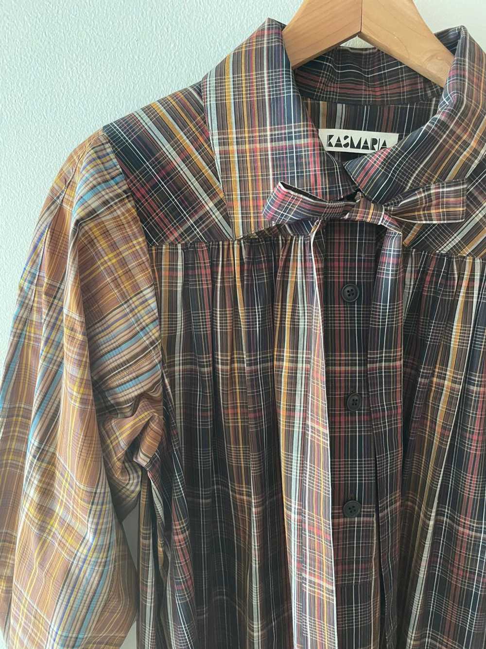 kas maria Poplin plaid shirtdress (S) | Used,… - image 5