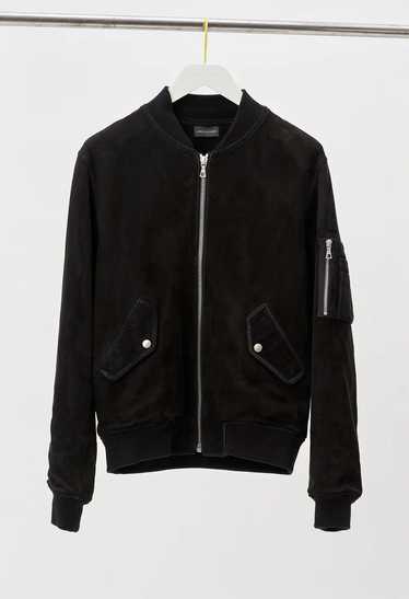 John Elliott BLACK SUEDE LEATHER BOGOTA BOMBER