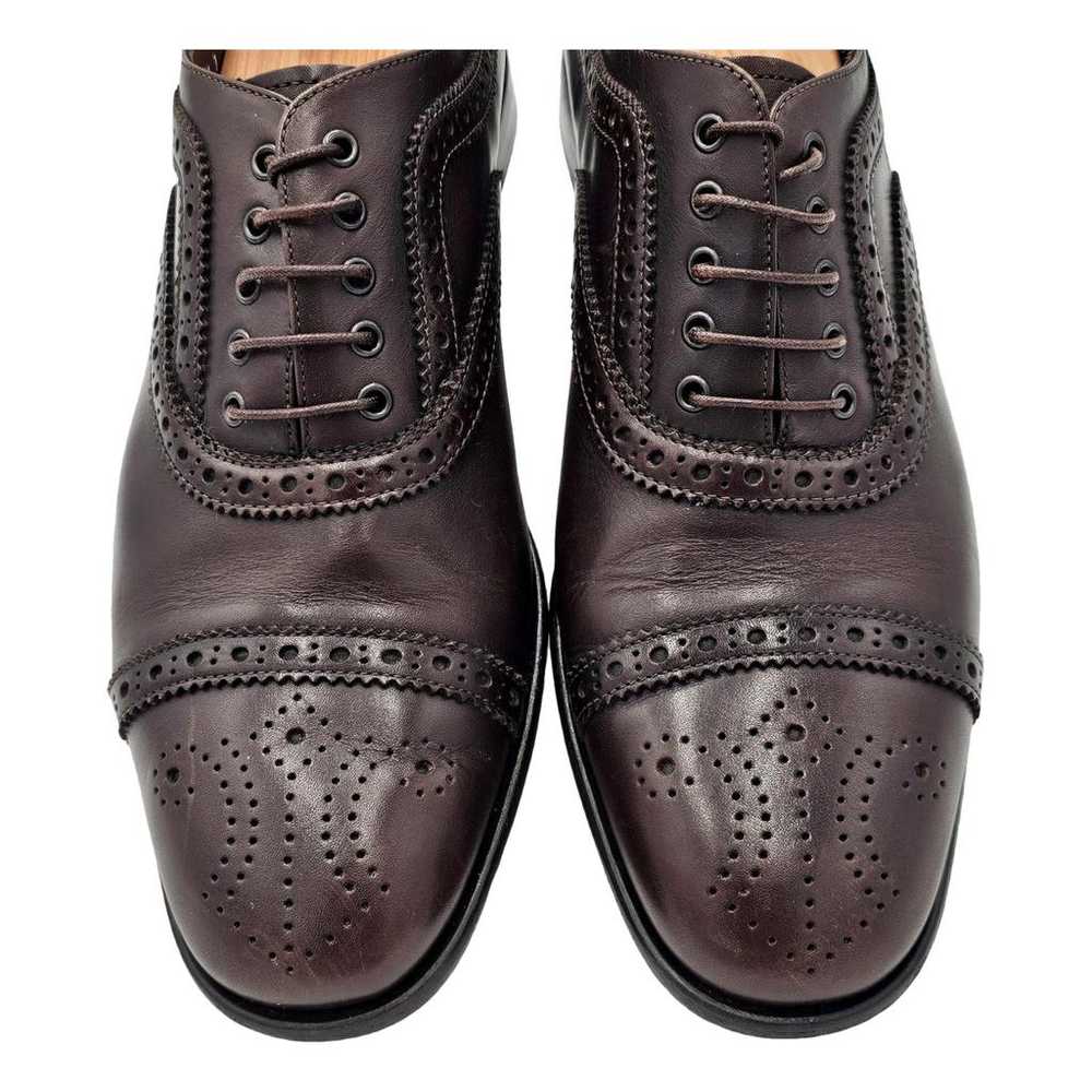 Salvatore Ferragamo Leather lace ups - image 1