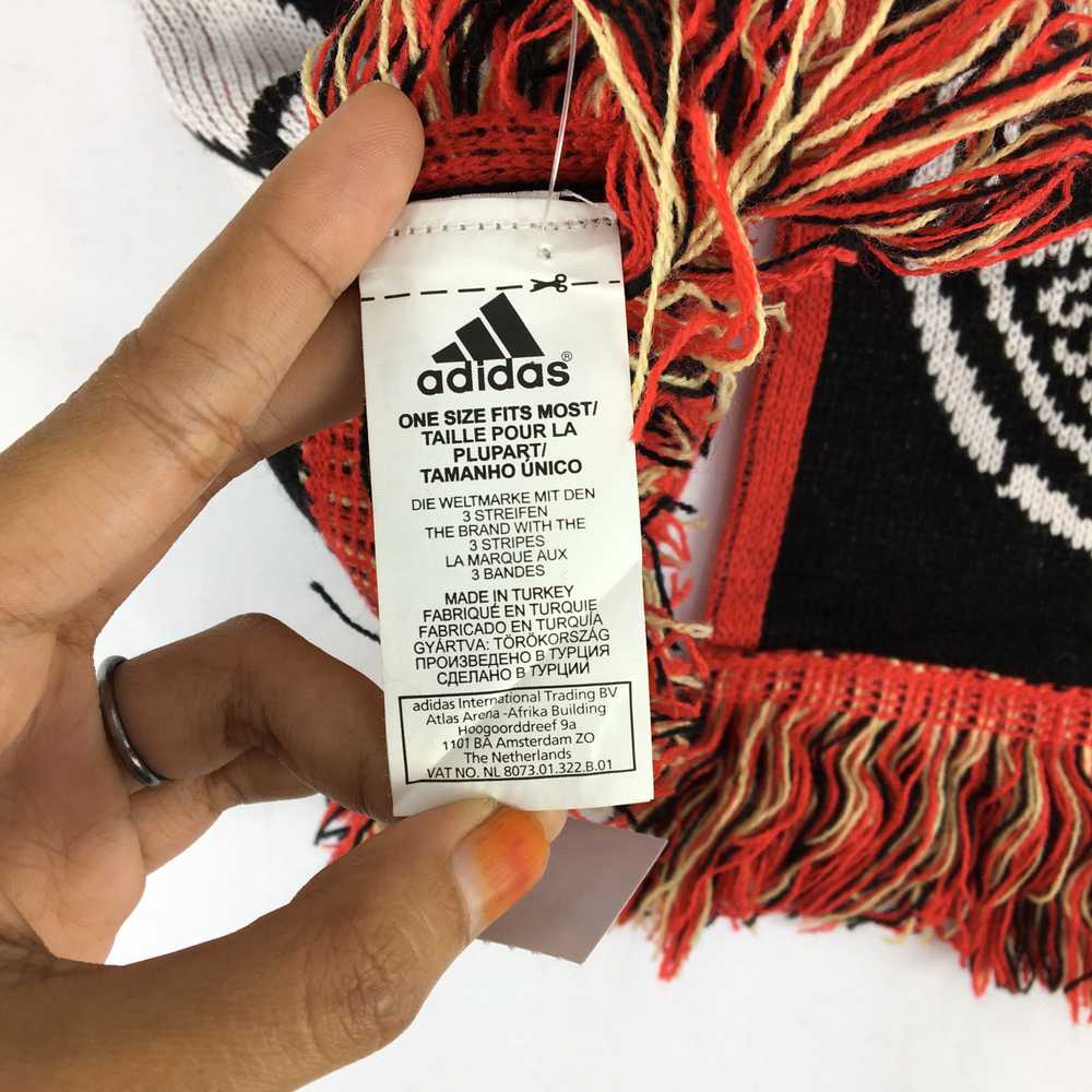 Adidas × Vintage Vintage Adidas Scarf Muffler Woo… - image 5