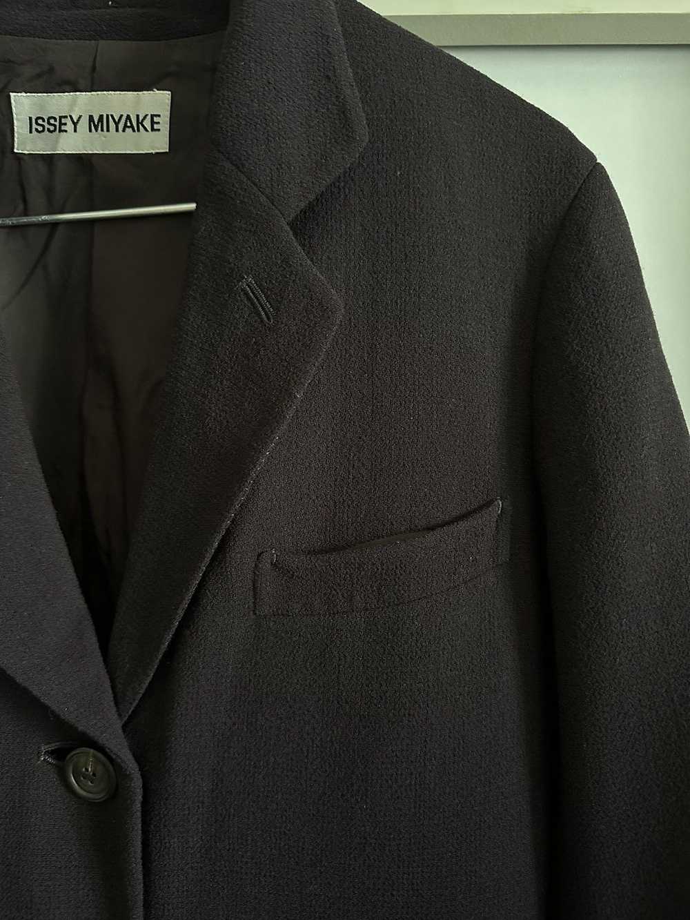 Issey Miyake SS98 Issey Miyake Brown Cupro Blazer - image 3