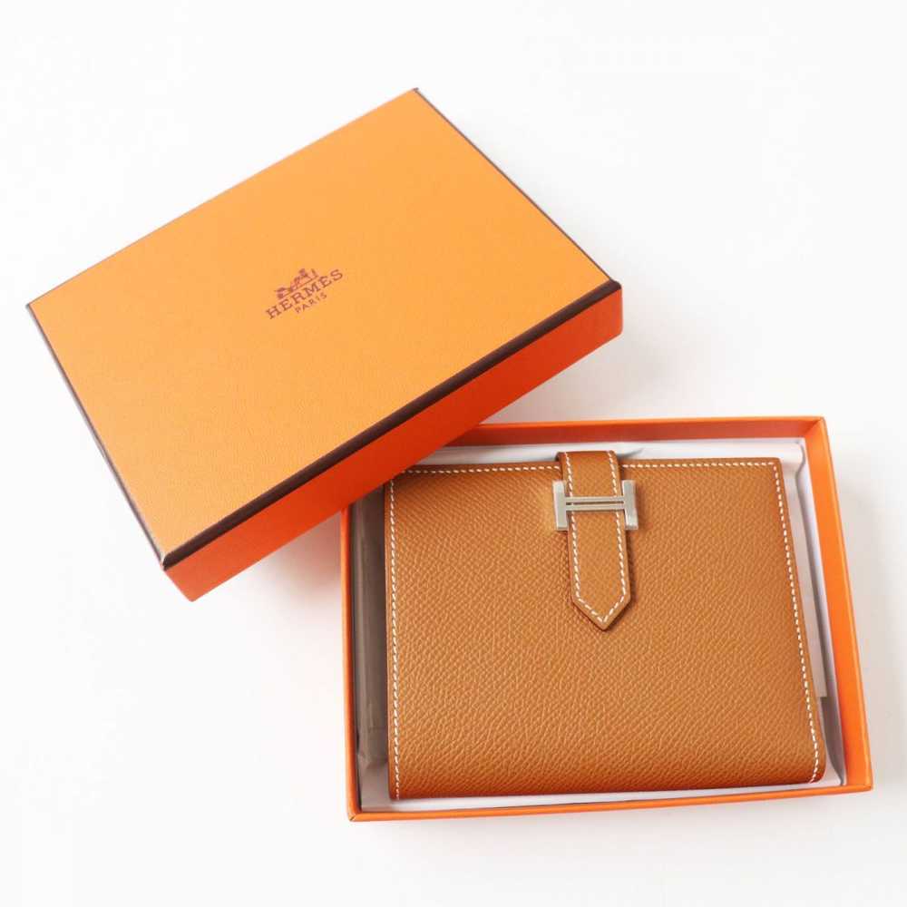 Hermes Hermes Hermes Bearn Compact Wallet Epsom G… - image 2