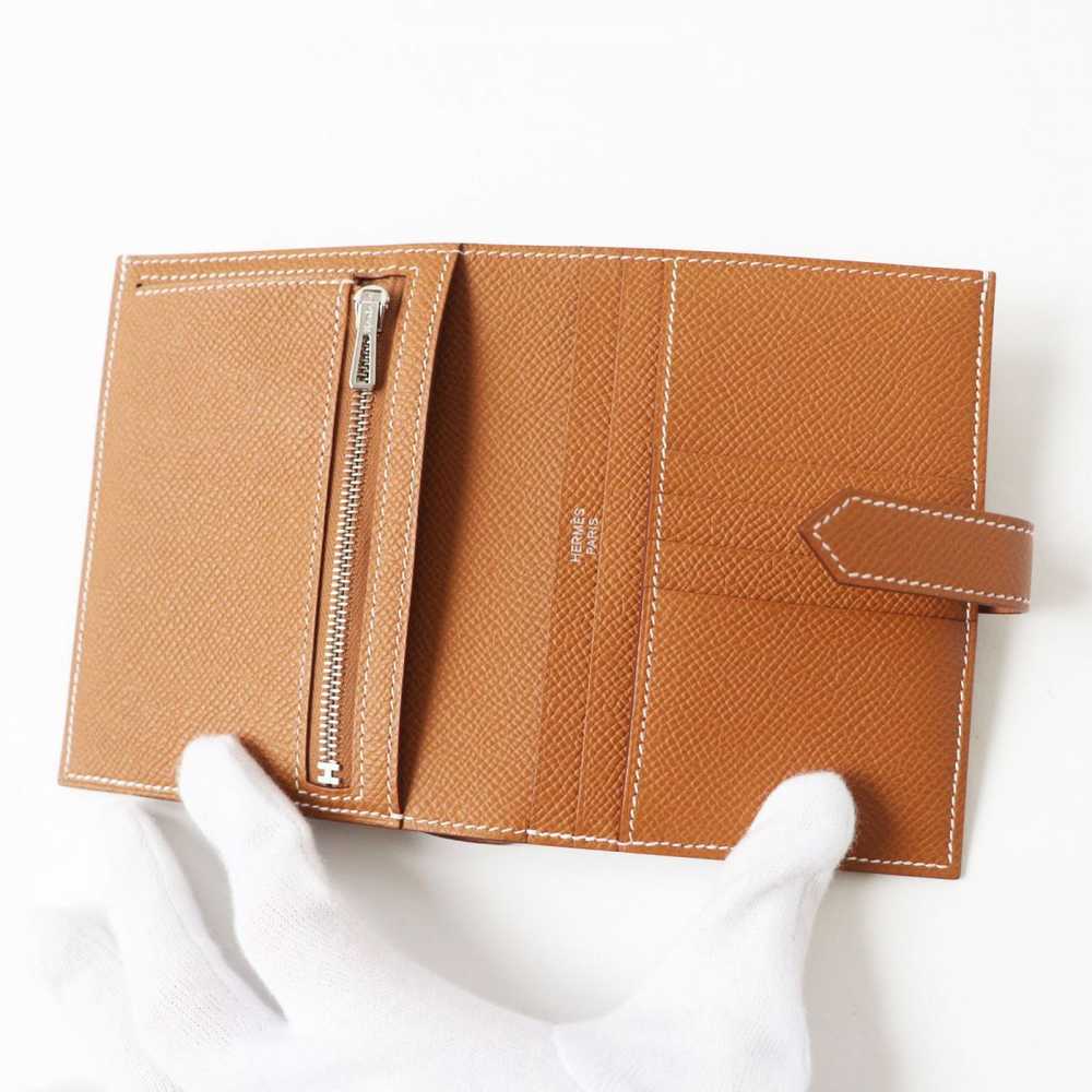 Hermes Hermes Hermes Bearn Compact Wallet Epsom G… - image 6