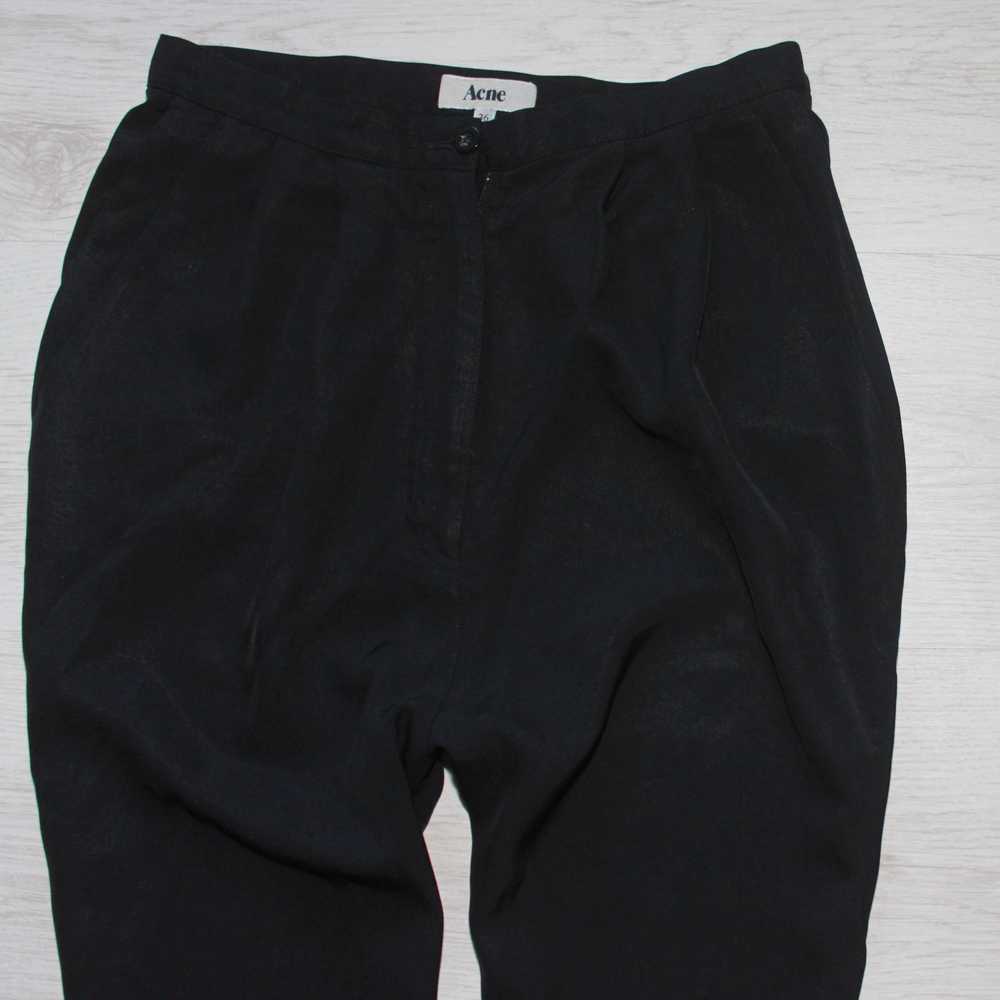 Acne Studios Acne Black Trousers Power AW 08 Size… - image 12