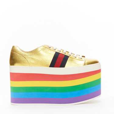 Gucci GUCCI Alessandro Michele Peggy rainbow gold… - image 1