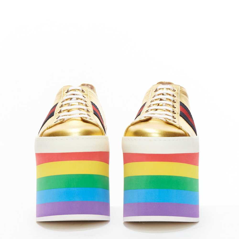 Gucci GUCCI Alessandro Michele Peggy rainbow gold… - image 3