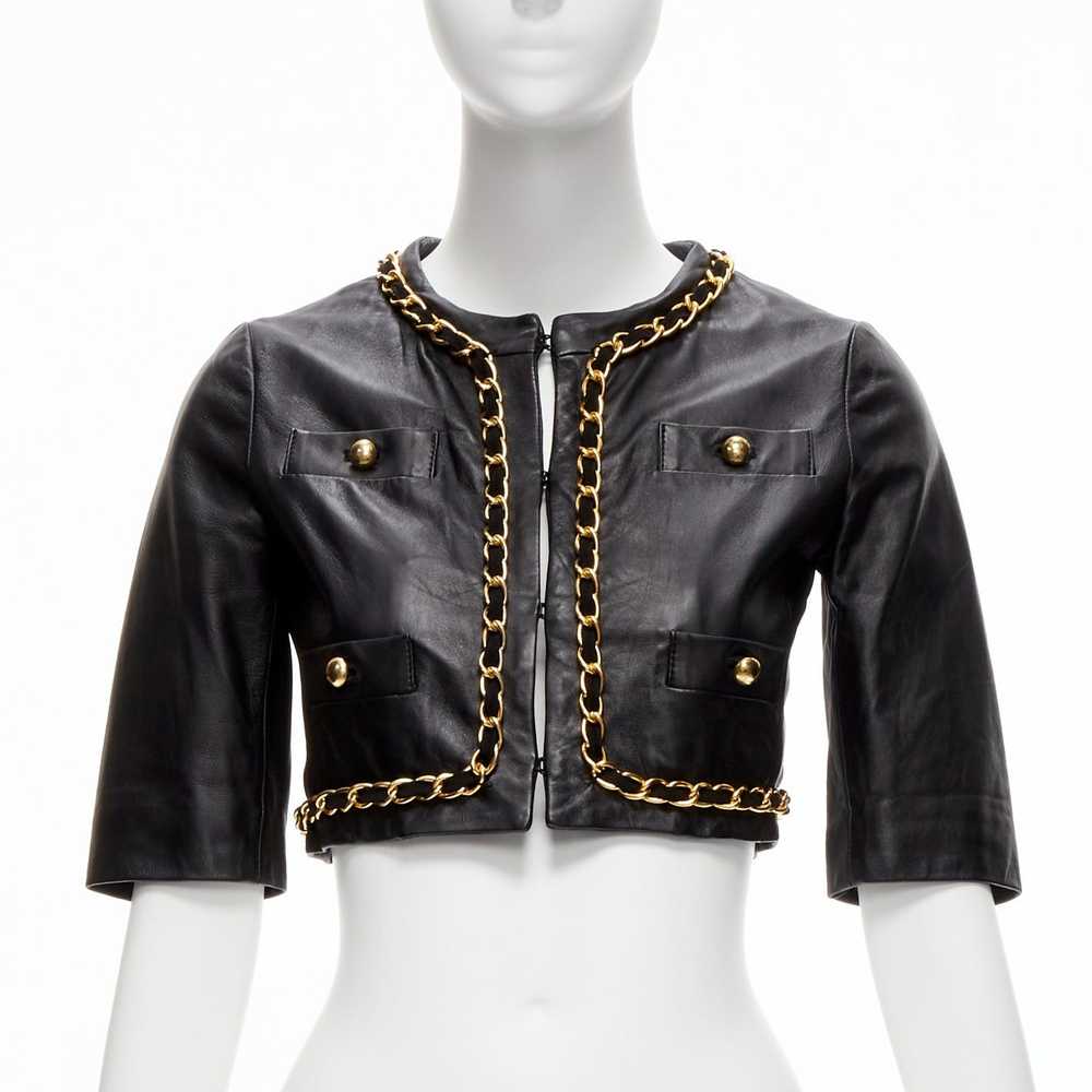 Moschino rare MOSCHINO Cheap Chic gold chain blac… - image 1