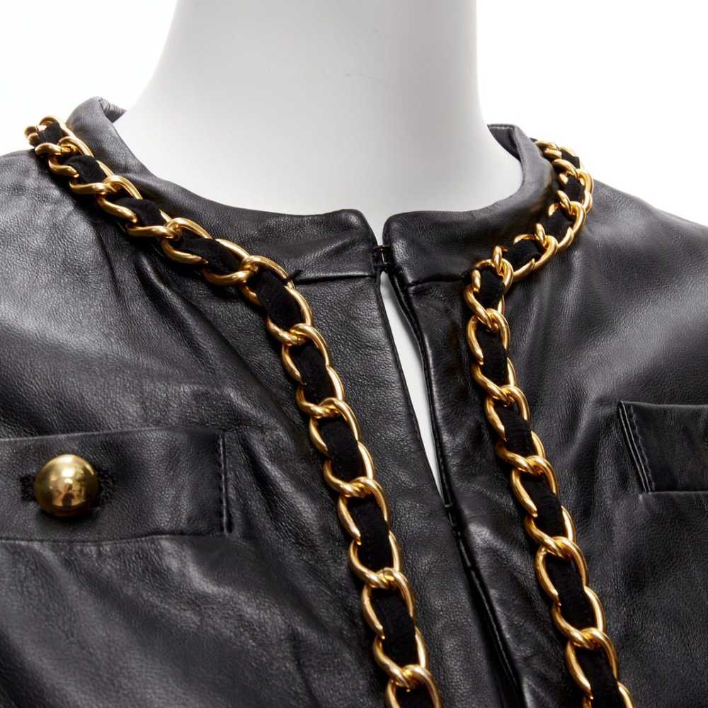 Moschino rare MOSCHINO Cheap Chic gold chain blac… - image 2