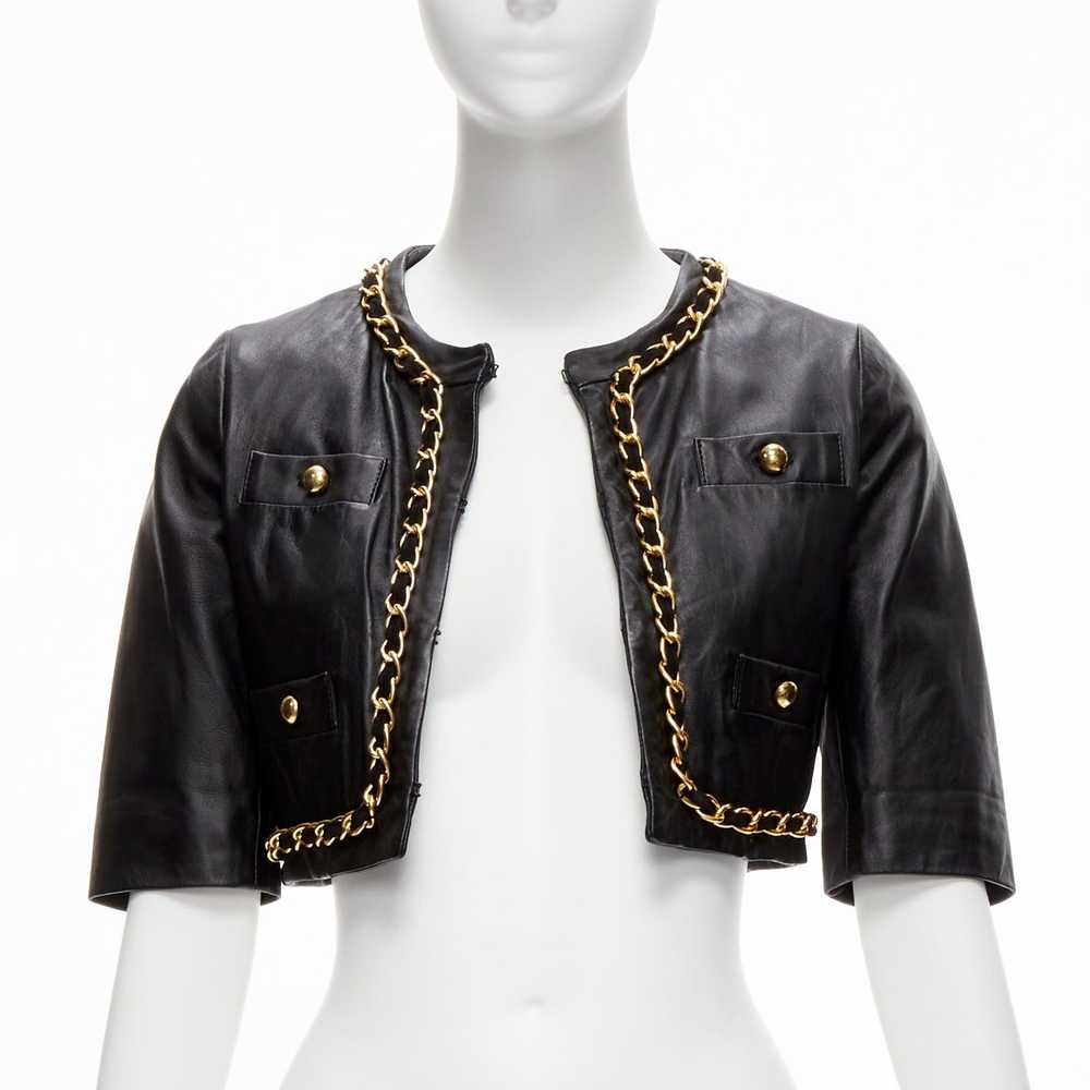 Moschino rare MOSCHINO Cheap Chic gold chain blac… - image 3