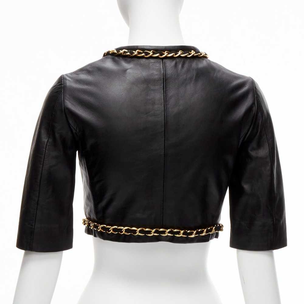 Moschino rare MOSCHINO Cheap Chic gold chain blac… - image 6