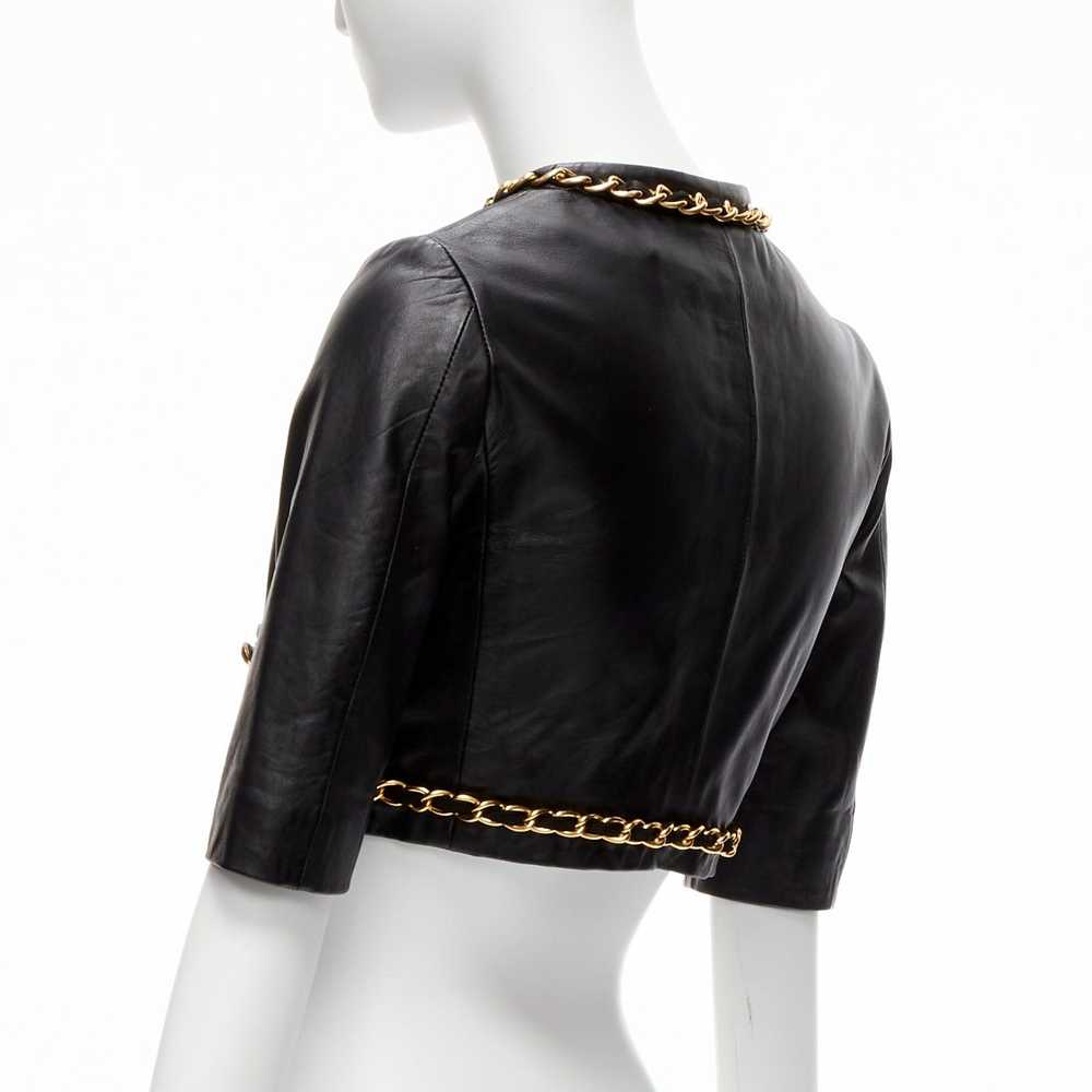 Moschino rare MOSCHINO Cheap Chic gold chain blac… - image 7