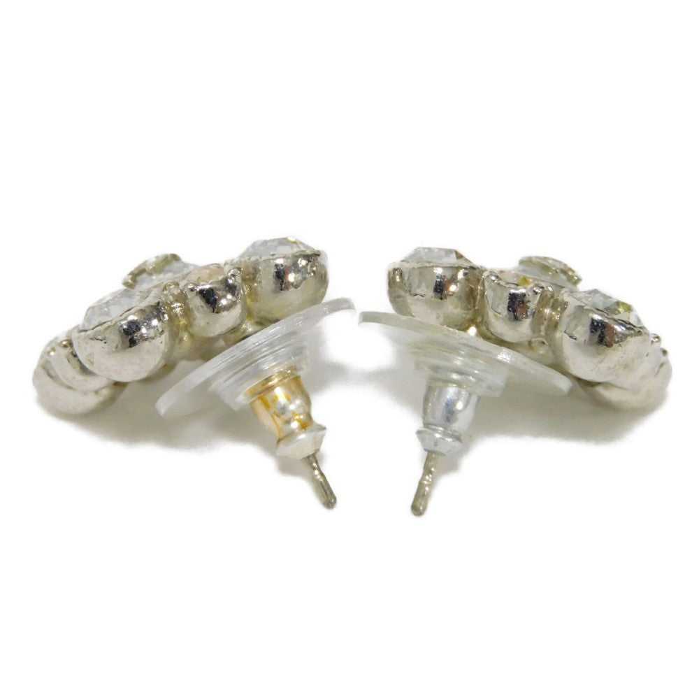 CHANEL Pierce A37285 Rhinestone x metal Clear x c… - image 3