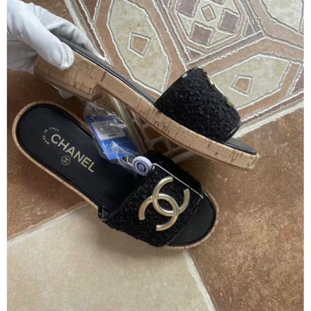 Chanel Tweed mules - image 4