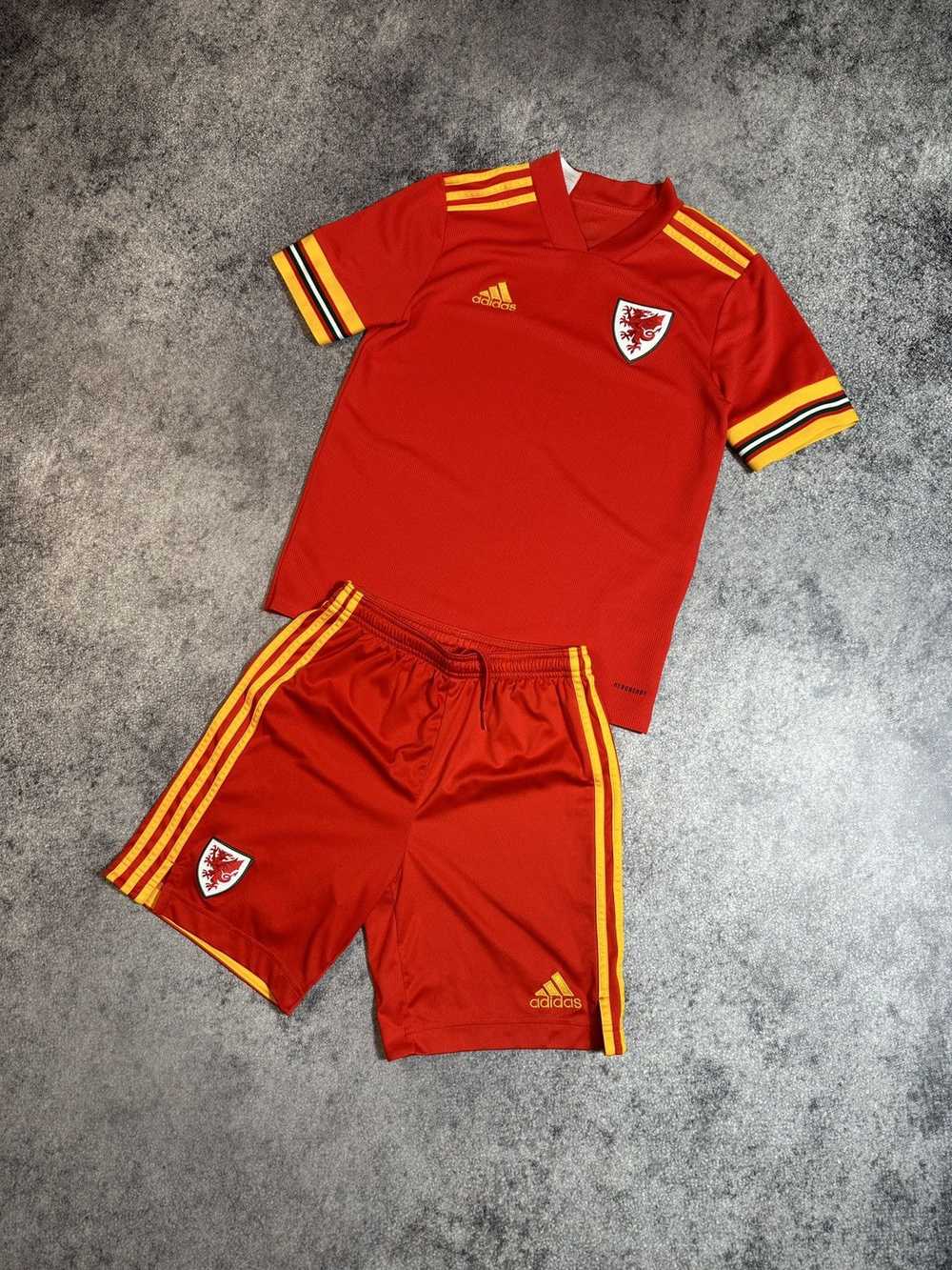 Adidas × Soccer Jersey × Streetwear Adidas Wales … - image 1