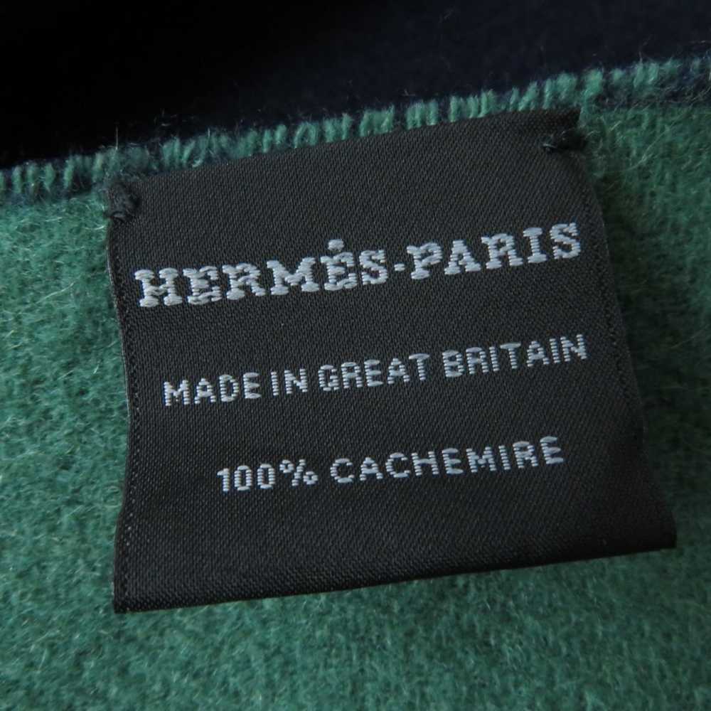 Hermes Hermes HERMES Cashmere Shawl Stole Scarf N… - image 9