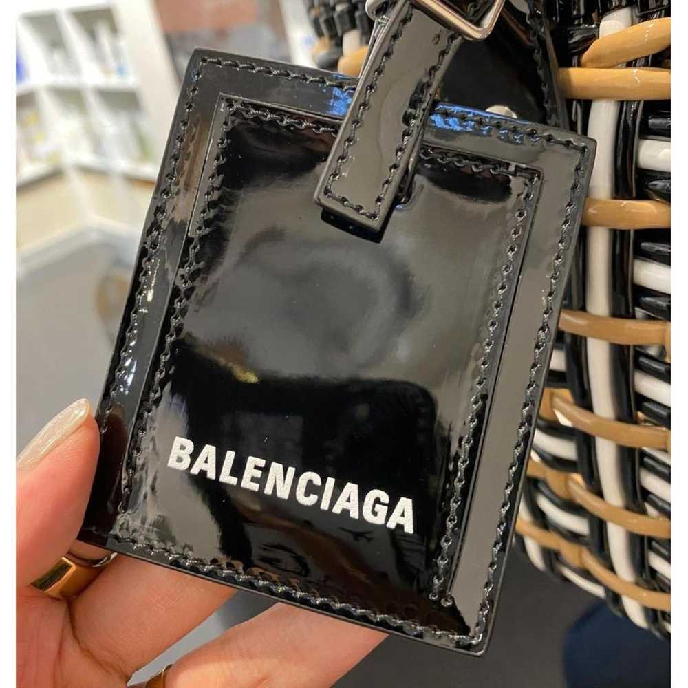 Balenciaga Bistro Panier patent leather tote - image 2