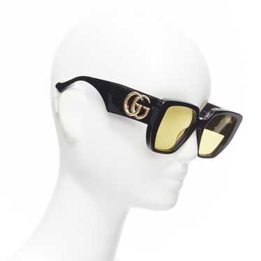 Gucci GUCCI GG0956S black gold GG logo yellow len… - image 1