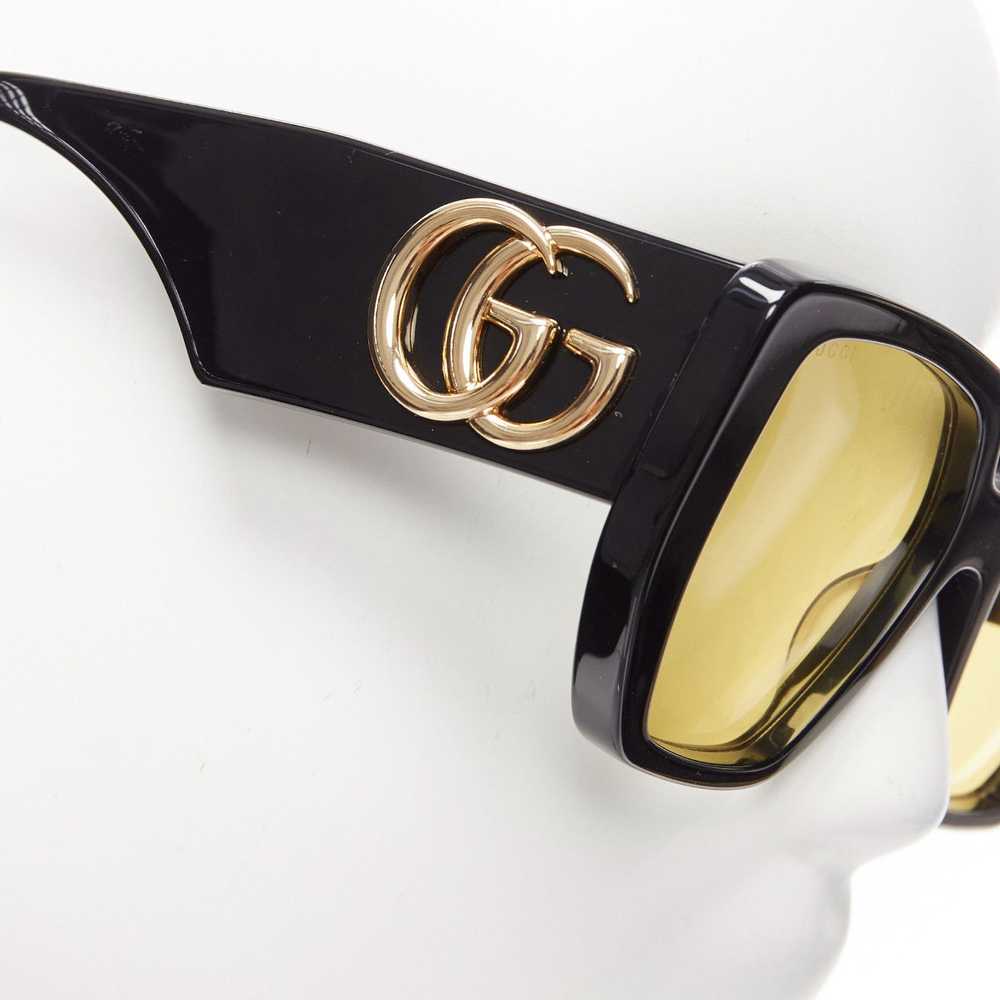 Gucci GUCCI GG0956S black gold GG logo yellow len… - image 5