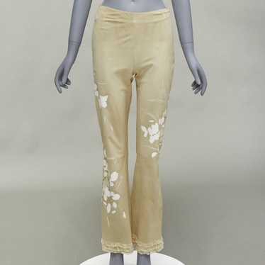 Valentino VALENTINO Vintage beige hand painted fl… - image 1