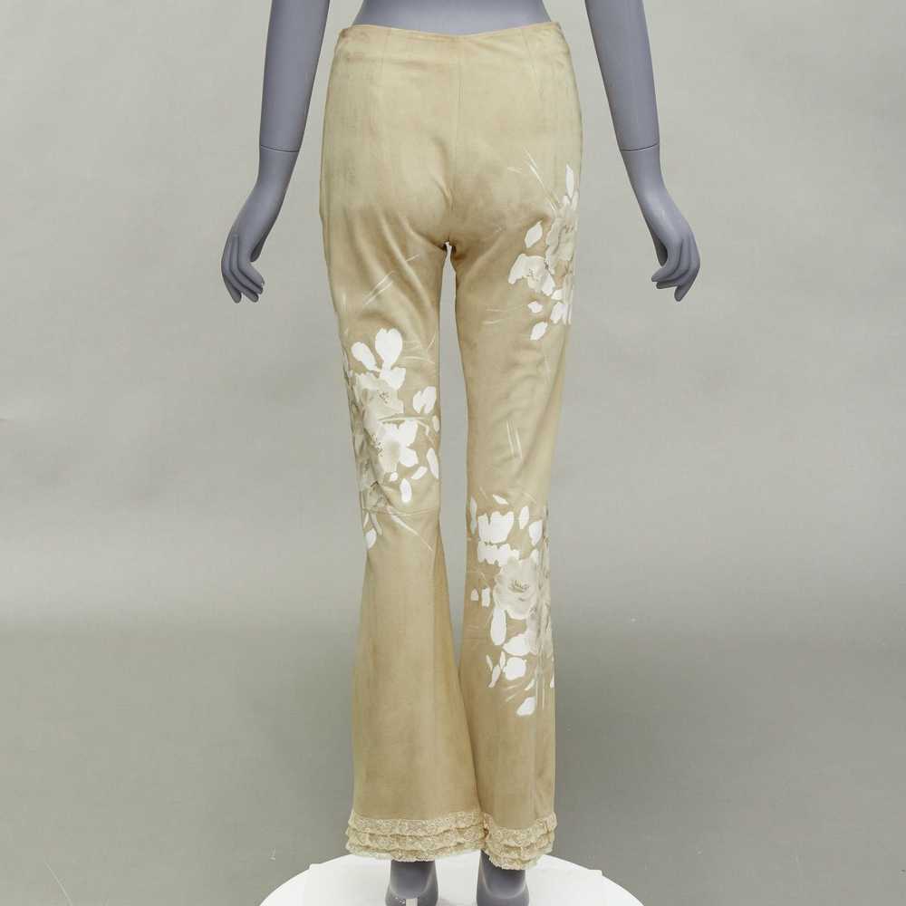 Valentino VALENTINO Vintage beige hand painted fl… - image 5