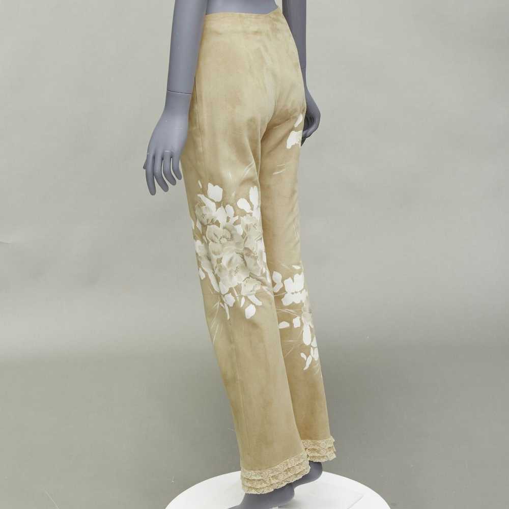 Valentino VALENTINO Vintage beige hand painted fl… - image 6