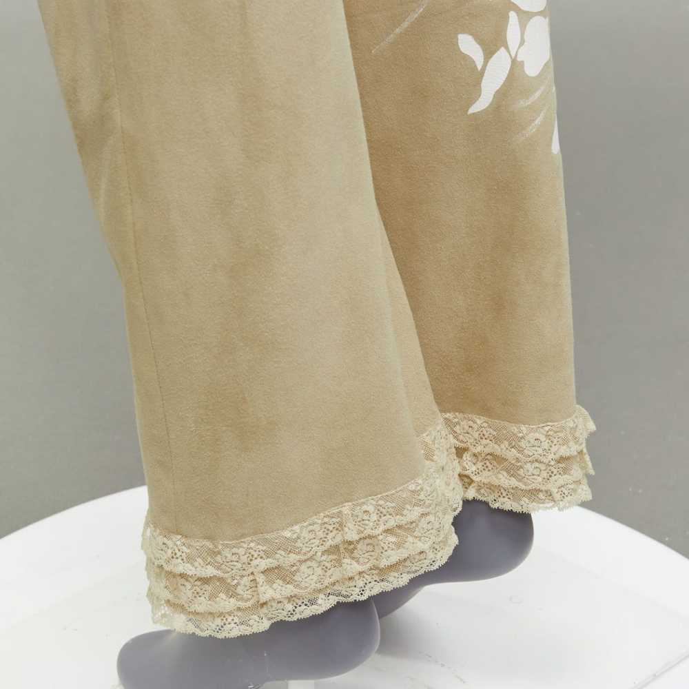 Valentino VALENTINO Vintage beige hand painted fl… - image 7