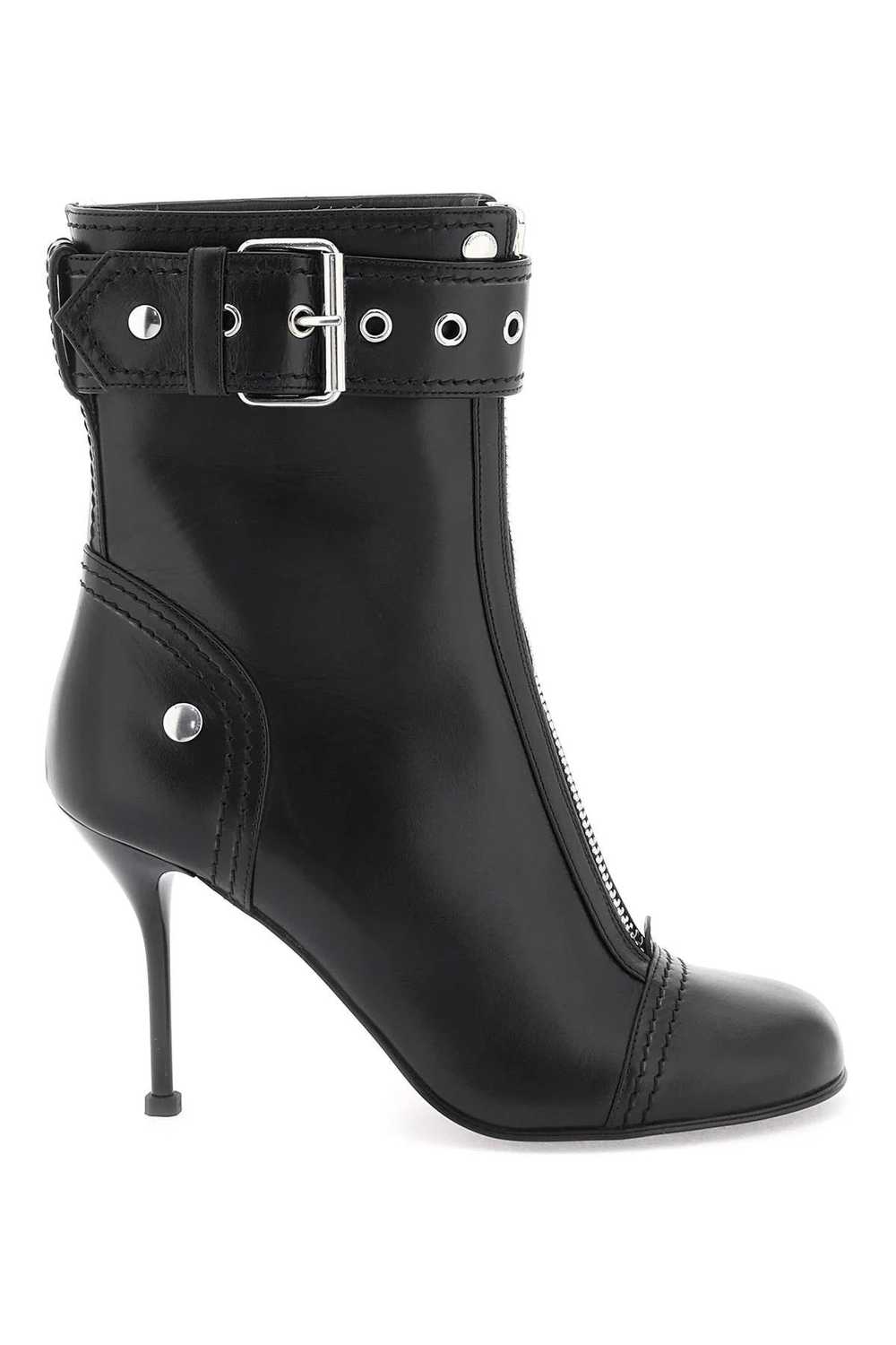 Alexander McQueen o1s22i1n1024 Leather Ankle Boot… - image 1