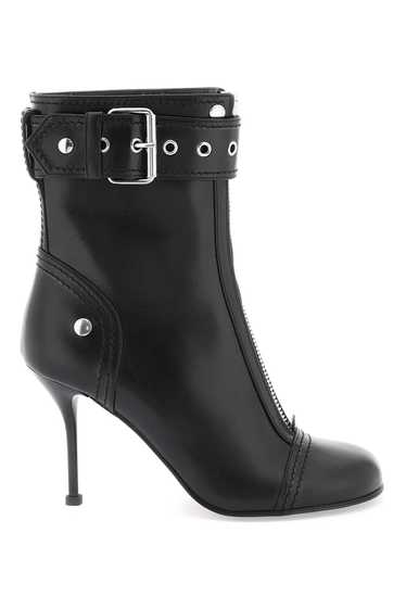 Alexander McQueen o1s22i1n1024 Leather Ankle Boots