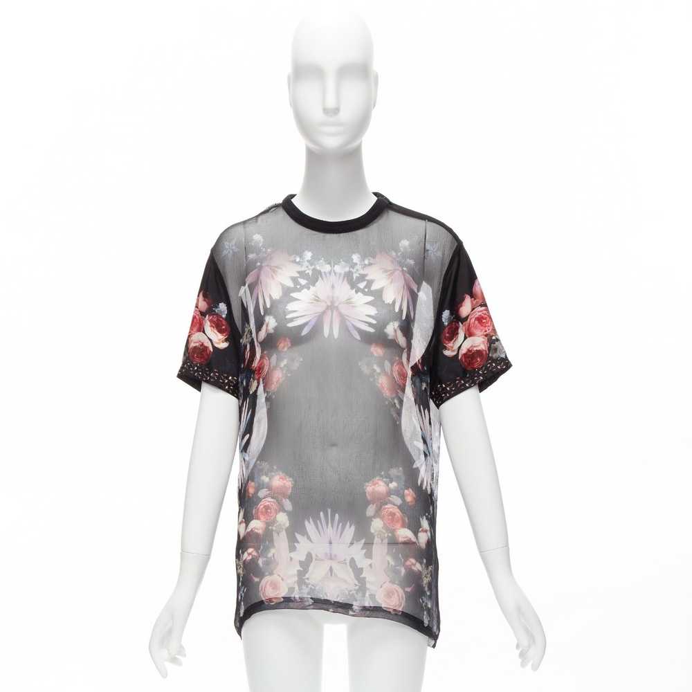 Givenchy GIVENCHY RICCARDO TISCI red black floral… - image 10