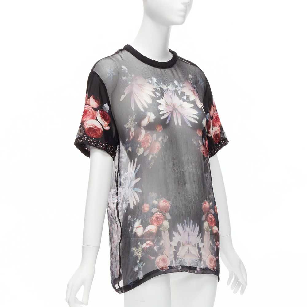 Givenchy GIVENCHY RICCARDO TISCI red black floral… - image 3