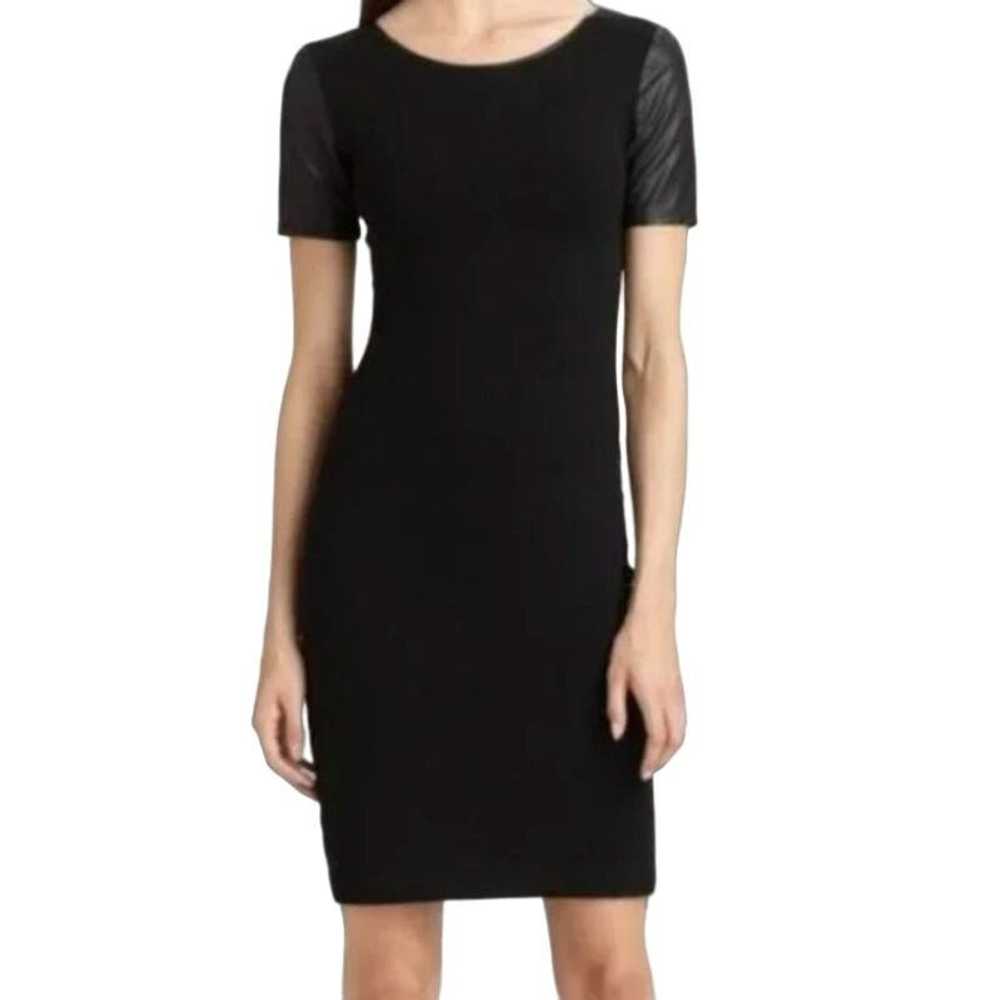 Theory Theory Leilana Black Short Sleeve Bodycon … - image 2