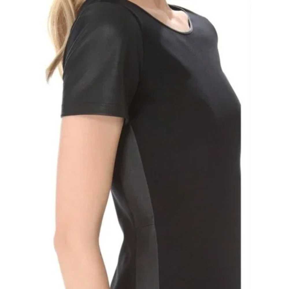 Theory Theory Leilana Black Short Sleeve Bodycon … - image 3