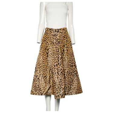 Dior Silk mid-length skirt - image 1