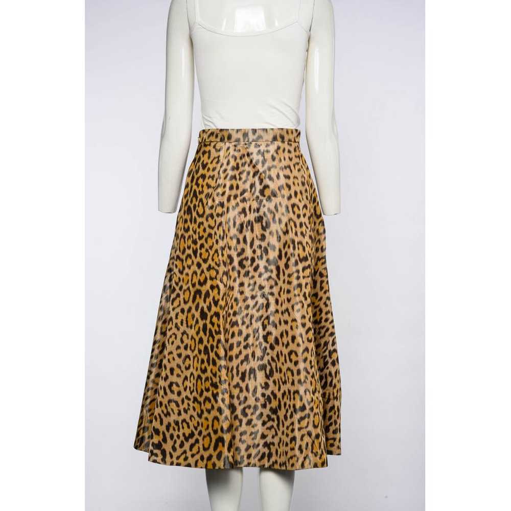 Dior Silk mid-length skirt - image 3