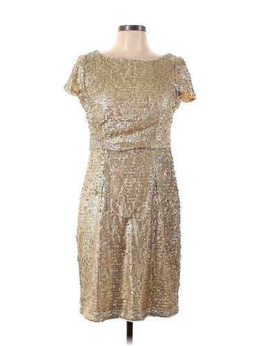 Adrianna Papell Women Gold Cocktail Dress 10