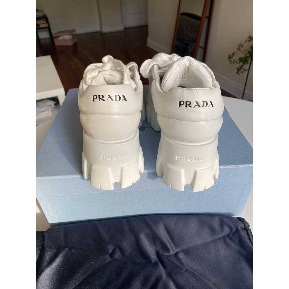 Prada Monolith leather trainers - image 8